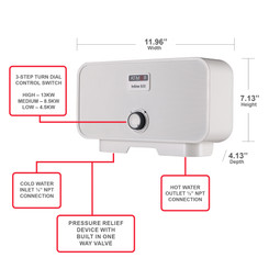 Atmor 13000Watts/240V Electric Tankless Water Heater Atmor 13000Watts/240V Electric Tankless Water Heater