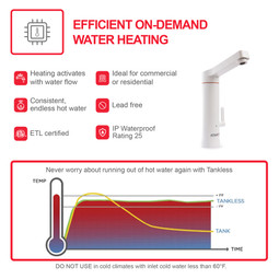 Atmor 1.8kW 2-in-1 Electric Tankless Water Heater / Faucet Atmor 1.8kW 2-in-1 Electric Tankless Water Heater / Faucet