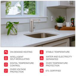 Atmor 3kW 2-in-1 Electric Tankless Water Heater / Faucet