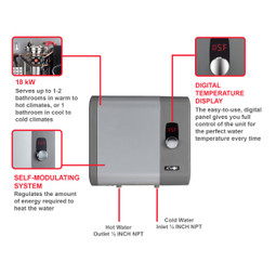 Atmor 18kW 3.73 GPM Electric Tankless Water Heater (3-Pack) Atmor 18kW 3.73 GPM Electric Tankless Water Heater (3-Pack)