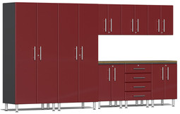 Ulti-MATE Garage 2.0 Series Red Metallic 9-Piece Set Ulti-MATE Garage 2.0 Series Red Metallic 9-Piece Set