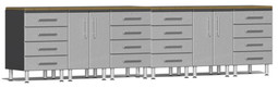 Ulti-MATE Garage 2.0 Series Silver Metallic 8-Piece Workstation Set