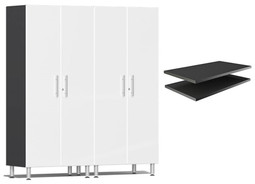 Ulti-MATE Garage 2.0 Series White Metallic 3-Piece Cabinet Bundle Ulti-MATE Garage 2.0 Series White Metallic 3-Piece Cabinet Bundle