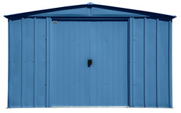 Arrow Classic Steel Storage Shed 10x12 - Blue Grey