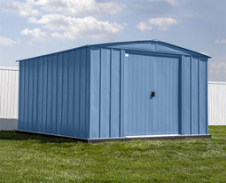 Arrow Classic Steel Storage Shed 10x14 - Blue Grey