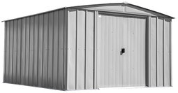 Arrow Classic Steel Storage Shed 10x14 - Flute Grey