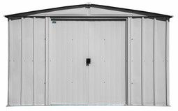 Arrow Classic Steel Storage Shed 10x8 - Flute Grey