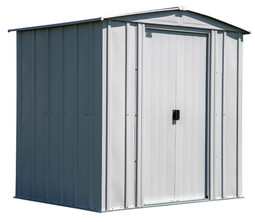 Arrow Classic Steel Storage Shed 6x5 - Flute Grey