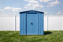 Arrow Classic Steel Storage Shed 6x7 - Blue Grey