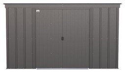Arrow Classic Steel Storage Shed 10x4 - Charcoal