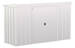 Arrow Classic Steel Storage Shed 10x4 - Flute Grey