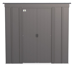 Arrow Classic Steel Storage Shed 6x4 - Charcoal