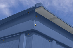 Arrow Classic Steel Storage Shed 8x4 - Blue Grey