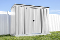 Arrow Classic Steel Storage Shed 8x4 - Flute Grey