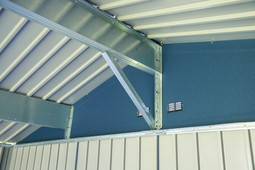 Arrow Elite Steel Storage Shed 8x6 Blue Grey