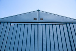 Arrow Elite Steel Storage Shed 8x6 Blue Grey