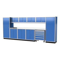 Moduline PRO II Series Garage Cabinet Combination 16 Foot Wide #PGC016-04X Moduline PRO II Series Garage Cabinet Combination 16 Foot Wide #PGC016-04X