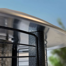 Paragon Outdoor Vulcan Round Flame Tower Heater, 82.5”, 32,000 BTU - Silver Vein Paragon Outdoor Vulcan Round Flame Tower Heater, 82.5”, 32,000 BTU - Silver Vein