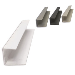 Proslat 8 ft. PVC J Trim Pack (2-Pack)
