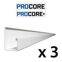 Proslat 8 ft. PROCORE+ PVC Starter Trim Pack (3-Pack)
