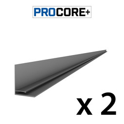 Proslat 8 ft. PROCORE+ Black carbon fiber PVC Top Trim Pack (2-Pack) Proslat 8 ft. PROCORE+ Black carbon fiber PVC Top Trim Pack (2-Pack)