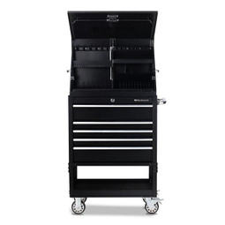 Montezuma 30" X 15" Steel Triangle Toolbox and 30" 5-Drawer Utility Cart Combo Montezuma 30" X 15" Steel Triangle Toolbox and 30" 5-Drawer Utility Cart Combo