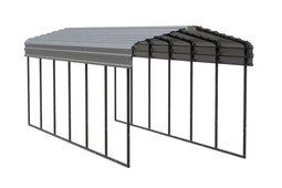 Arrow Steel Carport 10 x 29 x 9 ft. Galvanized Charcoal