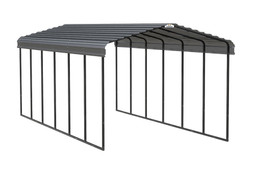 Arrow Steel Carport 12 x 29 x 9 ft. Galvanized Charcoal