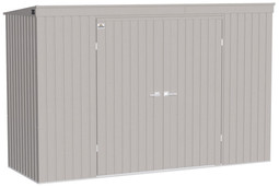 Arrow Elite Steel Storage Shed 10x4 Cool Grey
