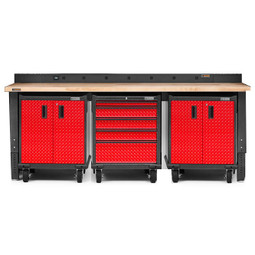 Gladiator Premier Welded Steel Red 4 Piece Workbench Kit Gladiator Premier Welded Steel Red 4 Piece Workbench Kit