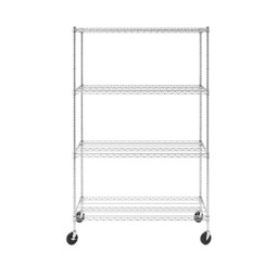 SafeRacks 72"H x 48"W x 24"D 4-Tier NSF Wire Shelving SafeRacks 72"H x 48"W x 24"D 4-Tier NSF Wire Shelving