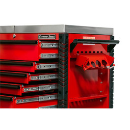 Extreme Tools EX Series 41" 6-Drawer Deluxe Slider Top Tool Cart - Red w/Black Drawer Pulls Extreme Tools EX Series 41" 6-Drawer Deluxe Slider Top Tool Cart - Red w/Black Drawer Pulls