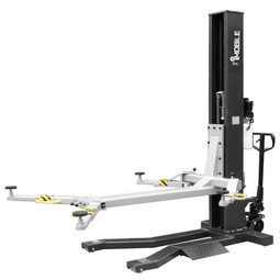 iDEAL MSC-6KLP Mobile Single Post Lift - Black