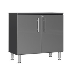 Ulti-MATE Garage 2.0 Series Grey Metallic 4-Piece Oversized 2-Door Base Cabinet Set Ulti-MATE Garage 2.0 Series Grey Metallic 4-Piece Oversized 2-Door Base Cabinet Set