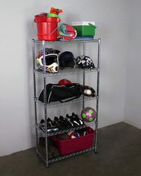 SafeRacks 72"H x 36"W x 18"D 4-Tier NSF Wire Shelving