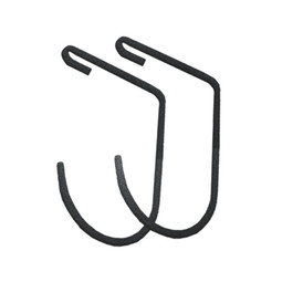 SafeRacks Slimline Deck Hooks (2-Pack) - Hammertone SafeRacks Slimline Deck Hooks (2-Pack) - Hammertone