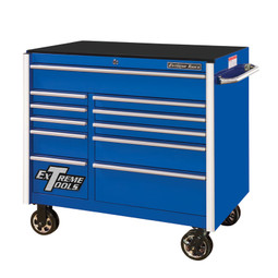 Extreme Tools RX Series 41" 11-Drawer Roller Cabinet - Blue