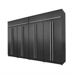 Proslat Fusion Plus 13 ft set - Tall Cabinet & Overheads (4-Pack) Proslat Fusion Plus 13 ft set - Tall Cabinet & Overheads (4-Pack)