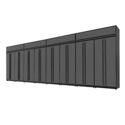 Proslat Fusion Plus 26.5 ft set - Tall Cabinet & Overheads (8-Pack) Proslat Fusion Plus 26.5 ft set - Tall Cabinet & Overheads (8-Pack)
