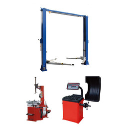 Tuxedo TP11KC-DX 11,000 lb 2 Post Lift, TC-530 Tire Changer, WB-953 Wheel Balancer Combo Package Tuxedo TP11KC-DX 11,000 lb 2 Post Lift, TC-530 Tire Changer, WB-953 Wheel Balancer Combo Package