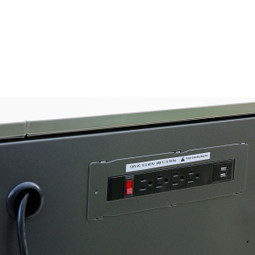 Montezuma Pro Series 36" Mechanics Cart - Metallic Gray w/Blue trim Montezuma Pro Series 36" Mechanics Cart - Metallic Gray w/Blue trim