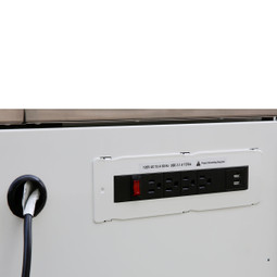 Montezuma Pro Series 36" Mechanics Cart - Gloss White w/Blue trim Montezuma Pro Series 36" Mechanics Cart - Gloss White w/Blue trim