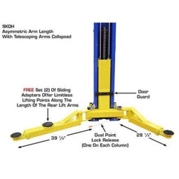 Atlas 9KOHX Overhead 9,000 lb. Capacity 2-Post Lift Atlas 9KOHX Overhead 9,000 lb. Capacity 2-Post Lift