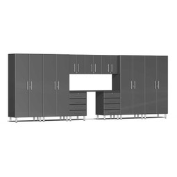 Ulti-MATE Garage 2.0 Series Grey Metallic 10-Piece Kit with Recessed Worktop Ulti-MATE Garage 2.0 Series Grey Metallic 10-Piece Kit with Recessed Worktop