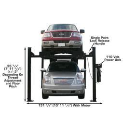Atlas Garage PRO9000 Extra Tall/Extra Wide Portable Heavy Duty 9,000 lb. Capacity 4-Post Lift