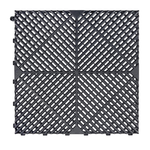 SafeRacks Garage Floor Tiles (16-Pack) - Black