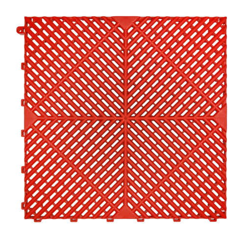 SafeRacks Garage Floor Tiles (16-Pack) - Red