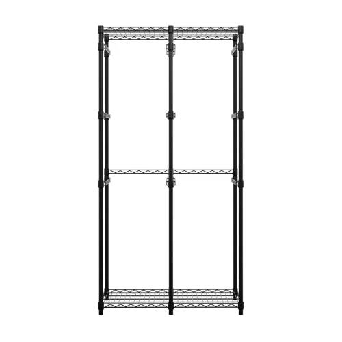 SafeRacks 12 Gallon Storage Bin Rack - Black