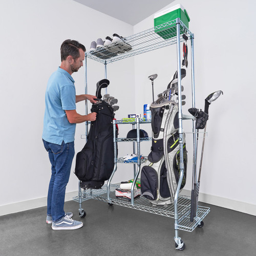 SafeRacks Deluxe Golf Equipment Organizer