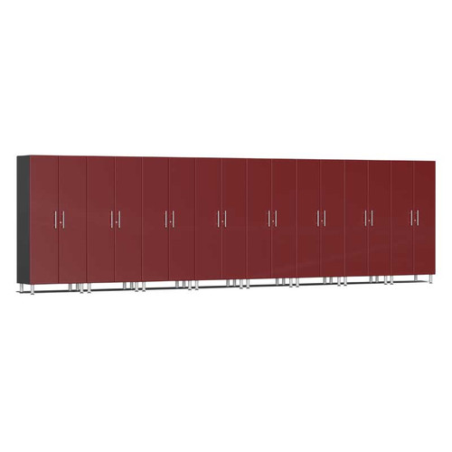 Ulti-MATE Garage 2.0 Series Red Metallic 8-Piece Tall Cabinet Kit